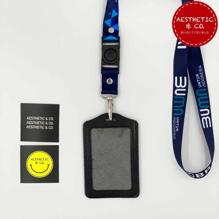 

TERPERCAYA Tali ID Card BRI BUMN Terbaru Include ID Card Holder Lanyard Satuan Code 4417