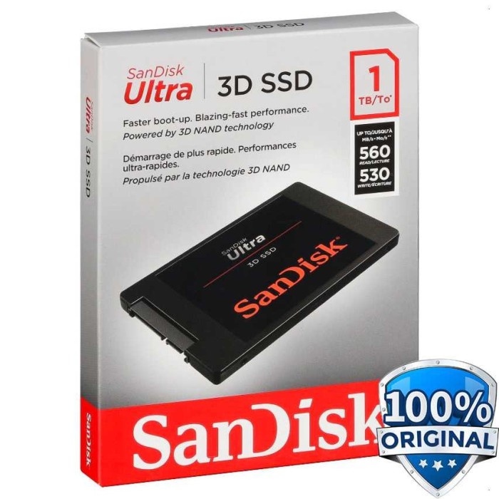 SSD Original SanDisk Ultra 3D SATA 3 1TB Original