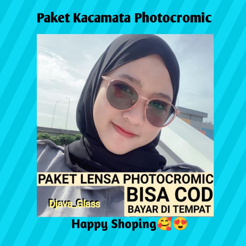 kacamata photocromic wanita anti radiasi | kacamata minus | kacamata plus | kacamata oval