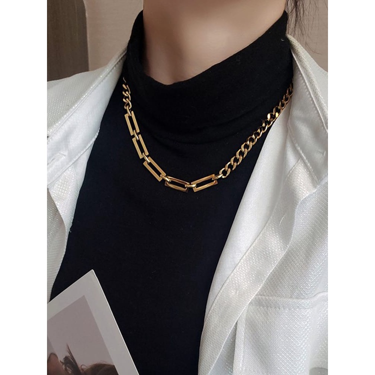 Adore - Kalung Titanium Unisex Vintage Fashion Korea - 1039