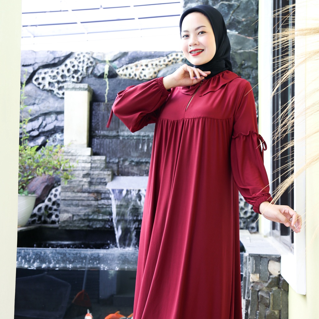 KAMILA DRESS, Gamis panjang Bahan jersey SIZE XL