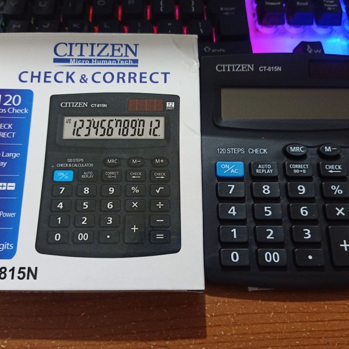 

PROMO Kalkulator Citizen CT 815N - Kalkulator Check & Correct - 12 Digit