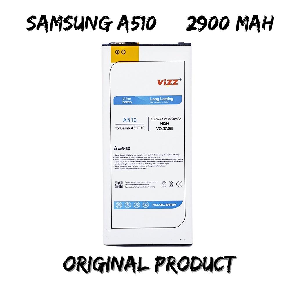 Vizz Baterai Samsung A510 Batre A5 2016 Original