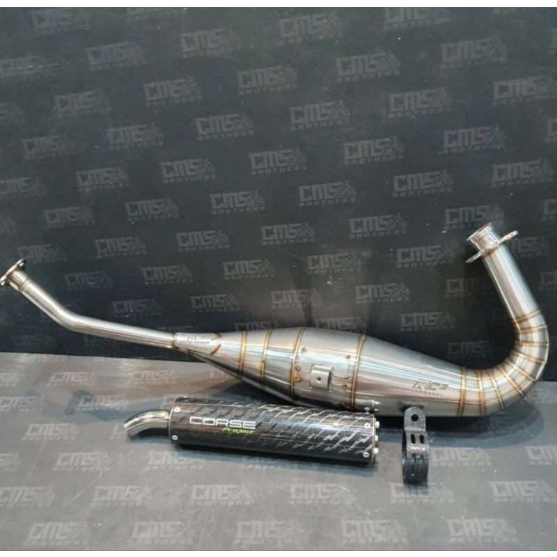 Knalpot Corse Project Lighting Set Chamber Rc3 Ninja RR R S Original