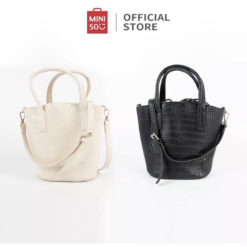 Miniso Vintage Croco Crossbody Bag Tas Jinjing Selempang