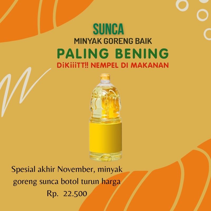 

Minyak goreng Sunca botol