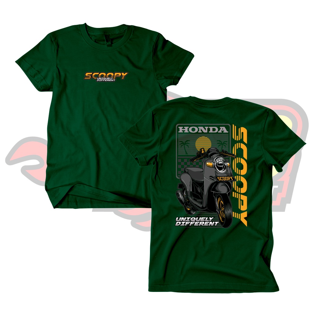 Baju Kaos Distro Scoopy Katun Combed