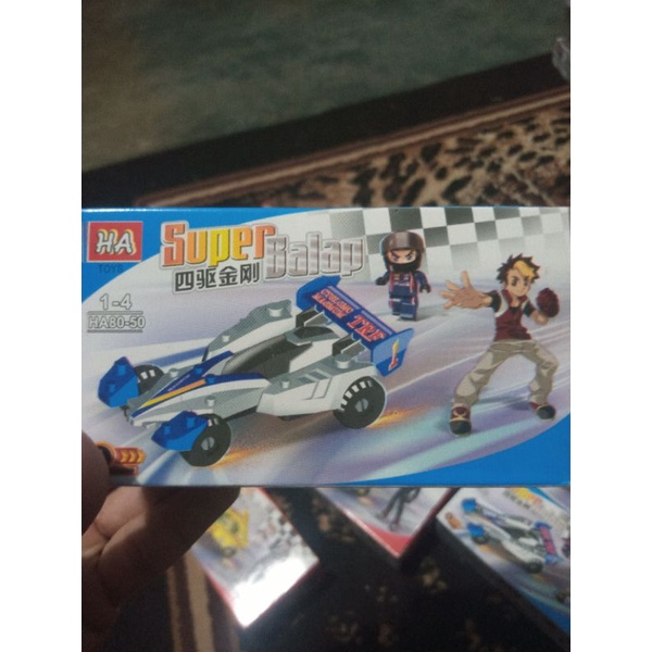 Lego mini 4wd ukuran kecil gambar di box sama isi kadang beda