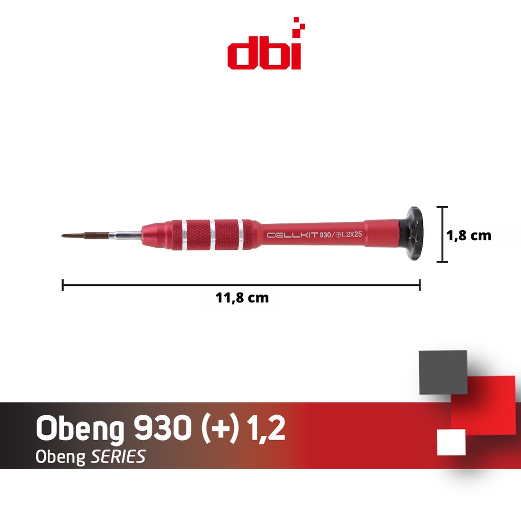 Obeng Single Magnetik CELLKIT 930 (+) 1,2