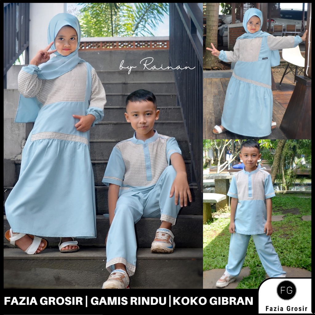 Koko Gibran by Rainan ORI terbaru 2022 (Free Peci) , Baju Koko Anak Laki Laki Umur 1 Sampai 12 Tahun , Baju Lebaran , Stelan Baju Muslim Anak Laki Laki , Stelan Jubah Anak , Kokoh Anak Laki Laki