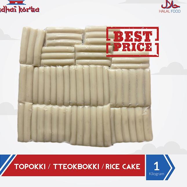 

8.8 Toppoki Tteokbokki Tteopokki Topokki Ricecake Instan Halal 1000gr 1kg Kedhai Korea