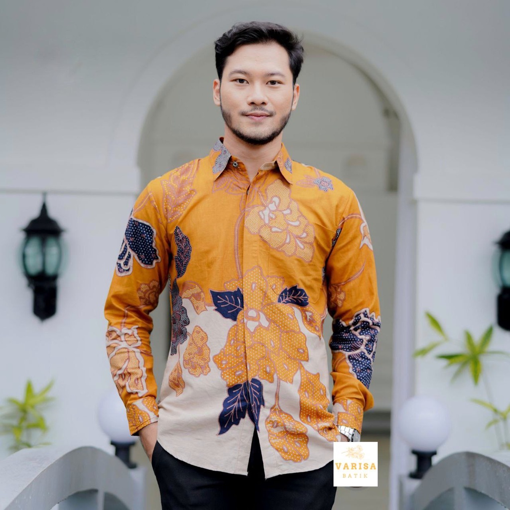 Kemeja Batik Pria Slimfit Eksklusif Batik Modern Batik Seragam Kantor