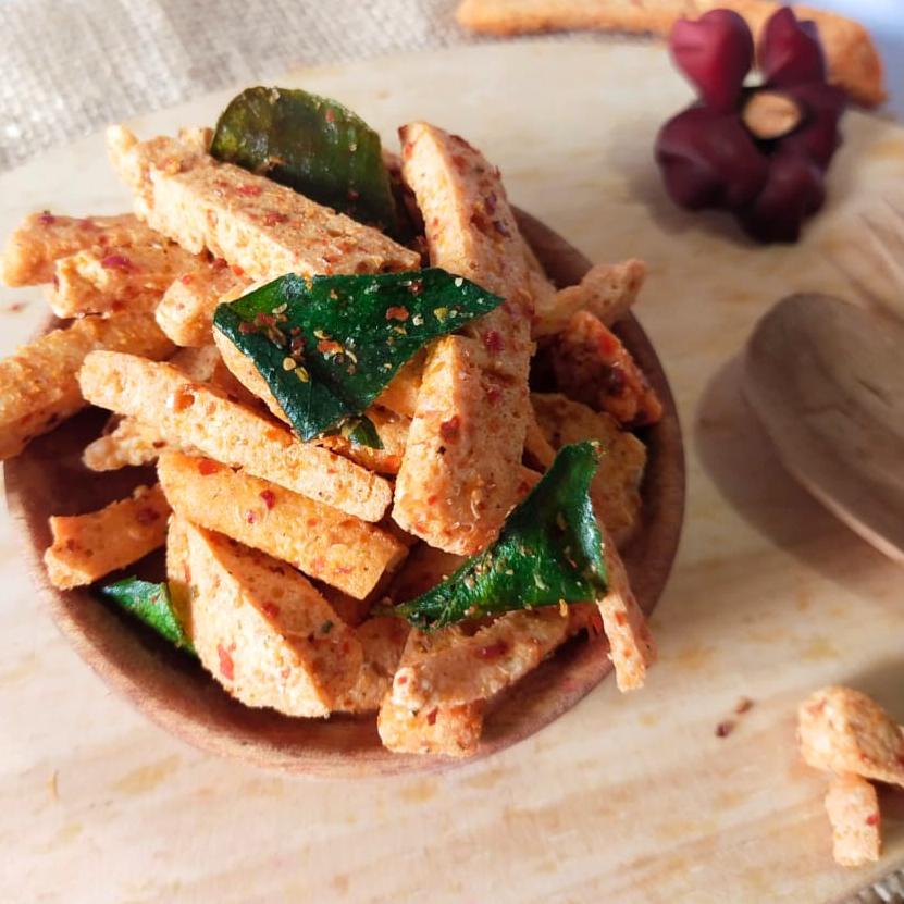 

DFE✡ Basreng stik Bandung 1 bal Pedas Daun Jeruk Cikruh Model Baru