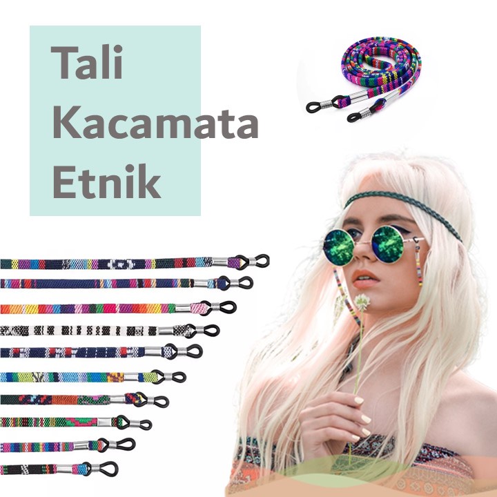 Tali Kacamata Etnik- Tali Kacamata Wanita - Tali Kacamata Pria