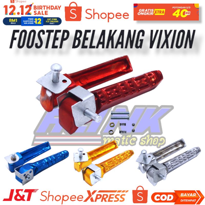 POSTEP BELAKANG VIXION FOOTSTEP VIXION VEGA R VEGA ZR JUPITER Z Satu set