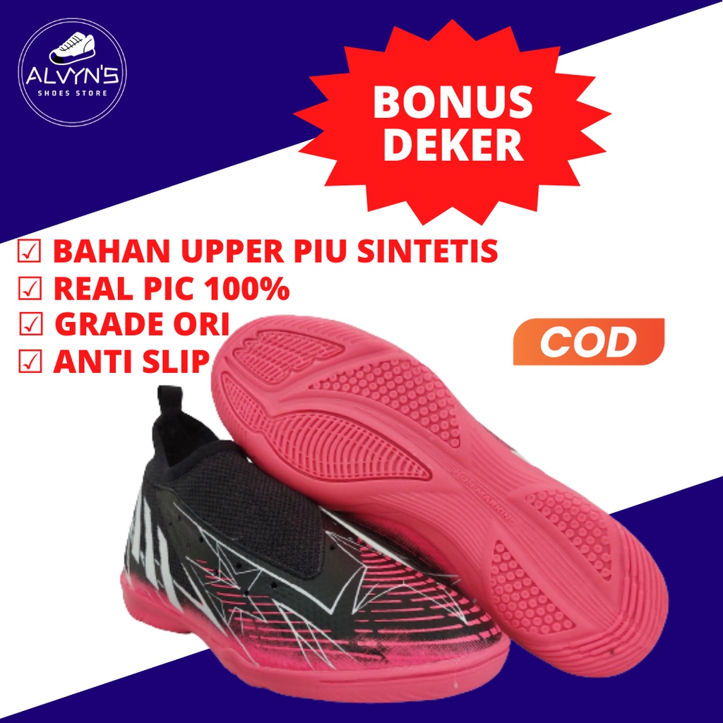 Sepatu Futsal Adidas Predator Bintang Hitam Pink - AZH
