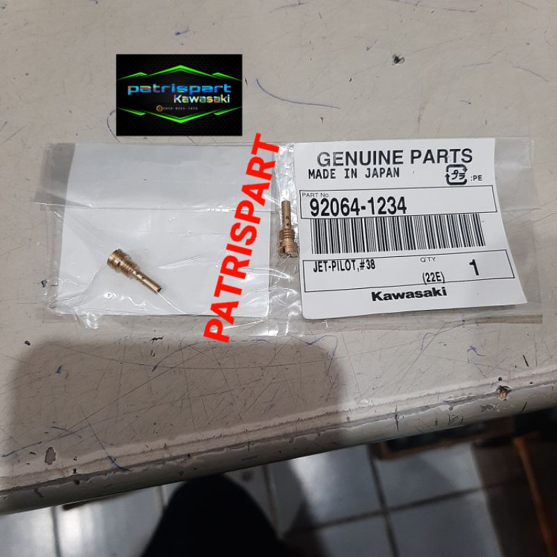 Jet-pilot ukuran 38 pilot jet #38  ninja 250r ninja 250 karbu original kawasaki