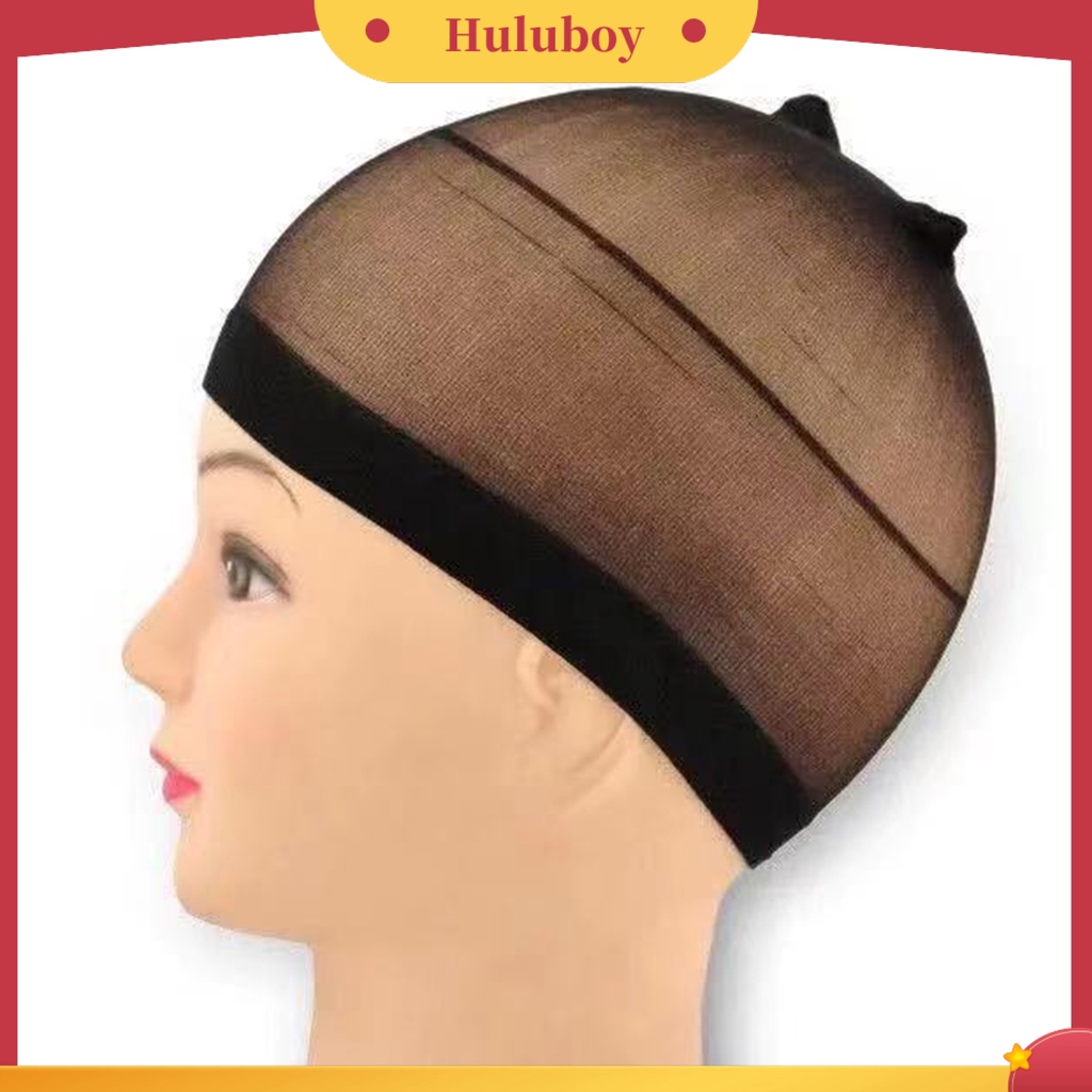 2 Pcs Topi Wig Rambut Bahan Serat Suhu Tinggi Non Slip Untuk Wanita