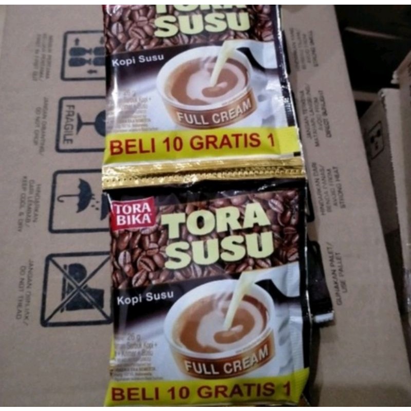 

tora bika susu isi 10sachet,per renteng.