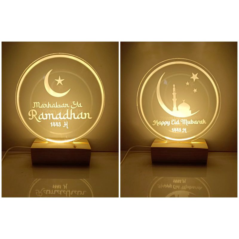 Lampu hias acrylic Nuansa hari raya 1444 H