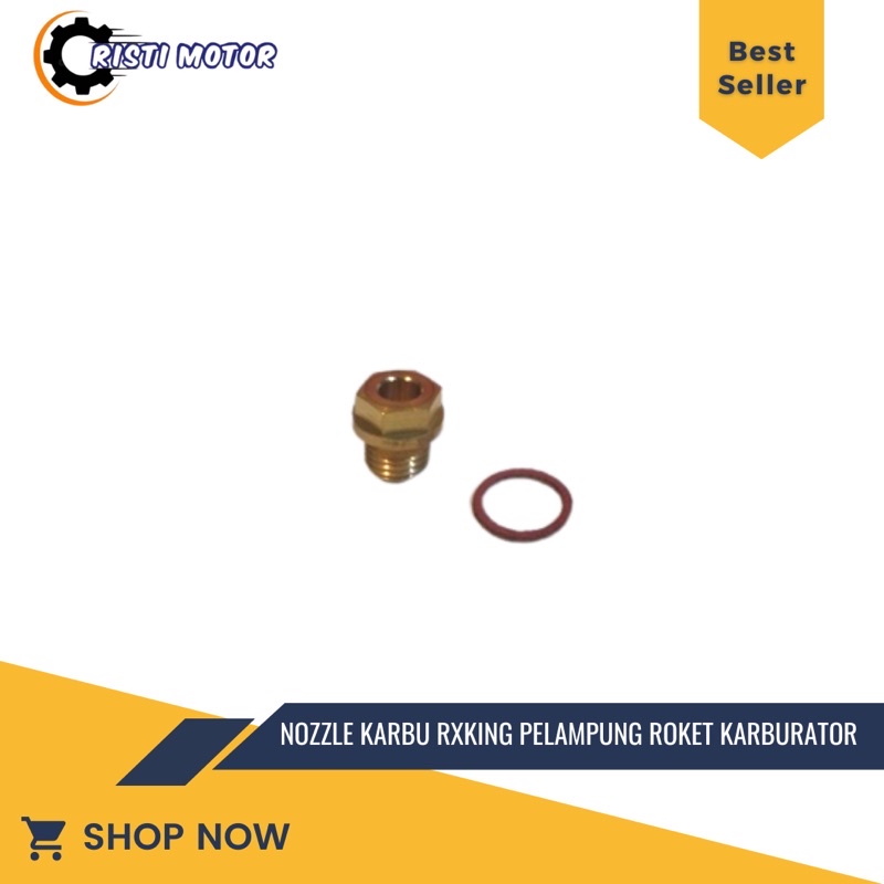 NOZZLE KARBU RXKING NOSEL NOZZEL PELAMPUNG ROKET KARBURATOR RXKING NEW