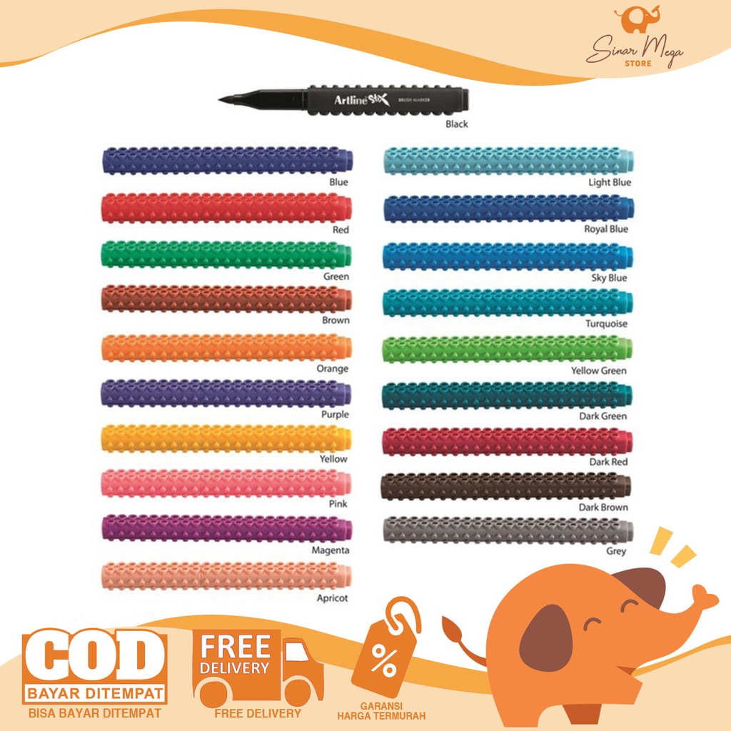 

Artline STIX Brush Spidol ETX-01 / Brush Pen Warna Murah Berkualitas