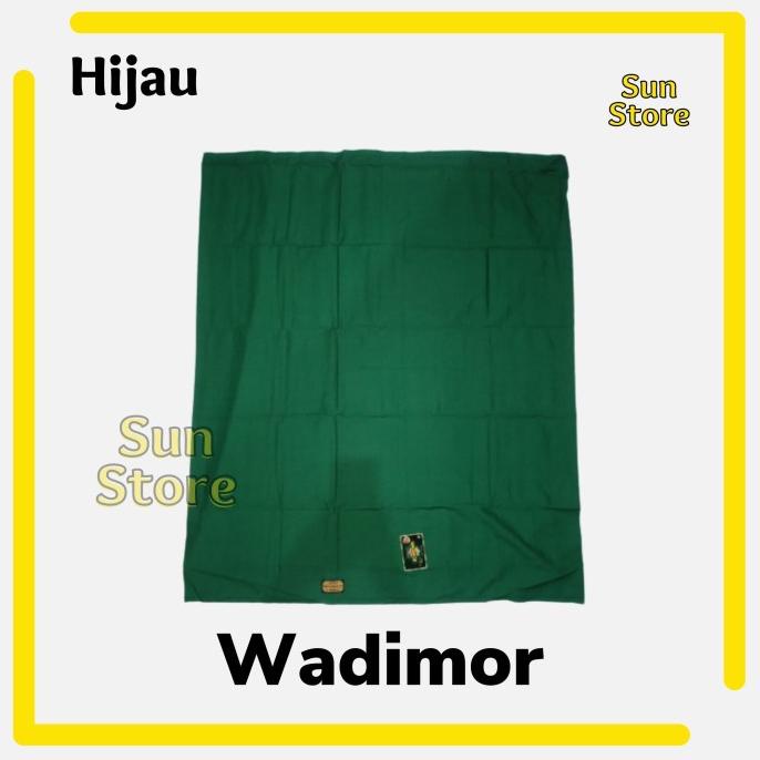 Sarung Tenun Wadimor Polos Non Tumpal Warna Hijau Original Premium