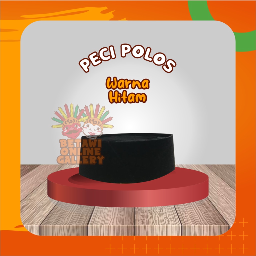 Peci/Songkok/Kopiah Hitam Polos