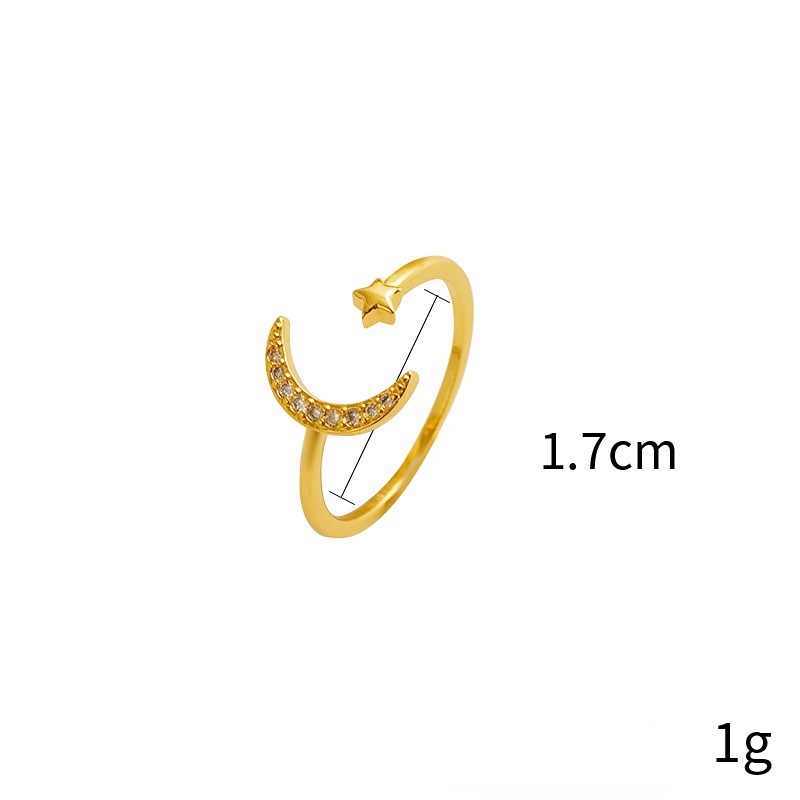 Goldkingdom Perhiasan Fashion Emas Asli Kadar 375 Bangkok Aksesoris Ready Stock Instagram Populer Baru Sederhana Cincin Rose Gold Hias Berlian Cinta Artistik Wanita Ring