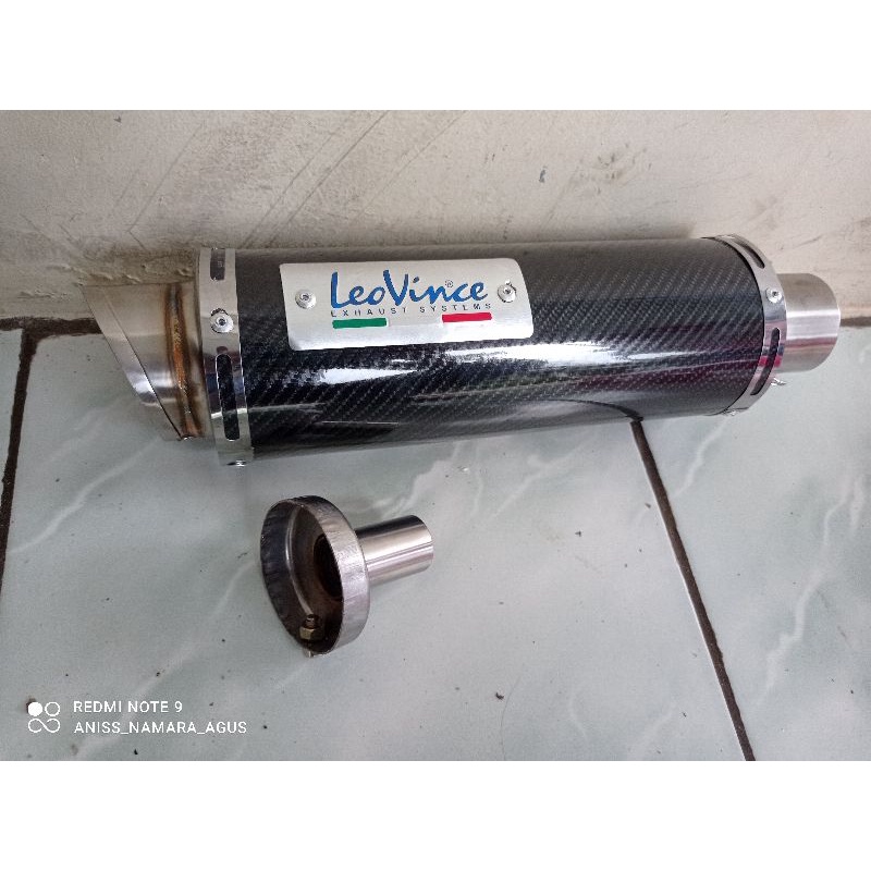 knalpot racing leovince gp corsa carbon