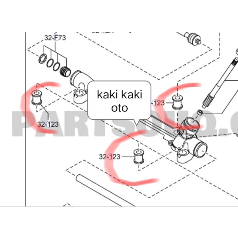 Jual Bush Bushing Steering Rack Stir Steering Gear Bushing Steering New