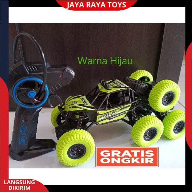 MAINAN MOBIL REMOT CONTROL 4WD 8 RODA SKALA 1:18 MOTION RC CAR CLIMBING CAR BATERAI CAS TERBARU