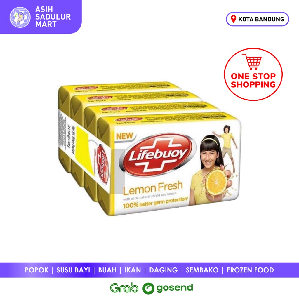 Sabun Lifebuoy Antibacterial Soap Extra Hemat 4 Promo Murah Bandung