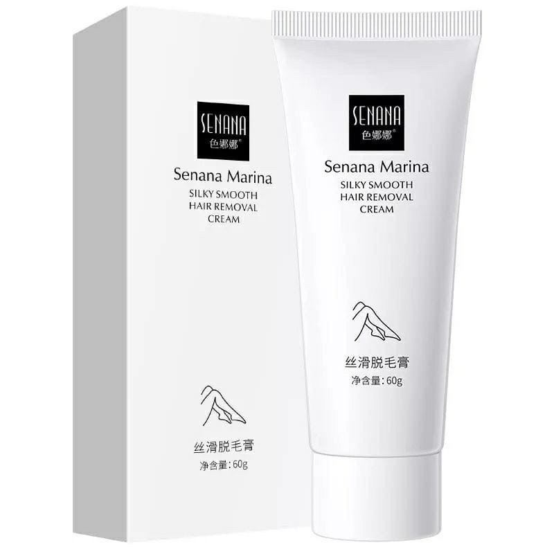GRATIS ONGKIR {COD MEDAN TERMURAH) (FREE SPATULA) SENANA HAIR REMOVAL CREAM PENGHILANG BULU PERONTOK BULU DEPILATORY CREAM SENANA MARINA HAIR REMOVAL Penghilang Rambut Alami Krim Perontok Bulu Ketiak Bulu Kaki