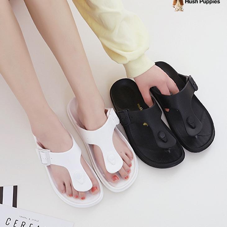 Big Sale Hush Puppies Sandal Jepit  Wanita Sandal Pria Anti Slip Sandal Cewek Sendal Polos Sendal Wa