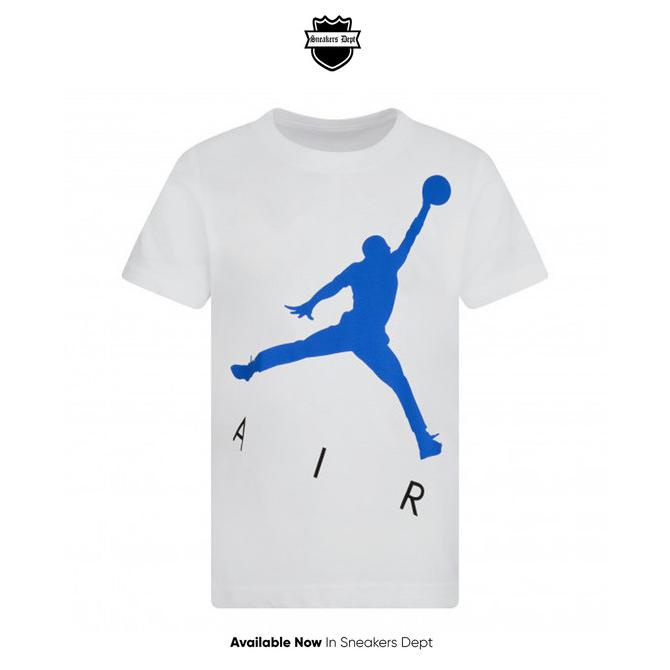 Kaos Anak NIKE JORDAN JUMPMAN JUMPING BIG AIR TEE WHITE ORIGINAL