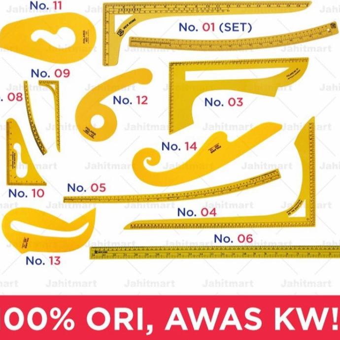 

[BISA COD] SET PENGGARIS POLA LENGKAP ISI 13 PCS