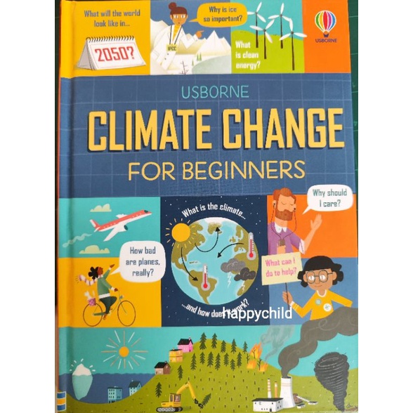 original Usborne Climate change hard cover buku impor happychild