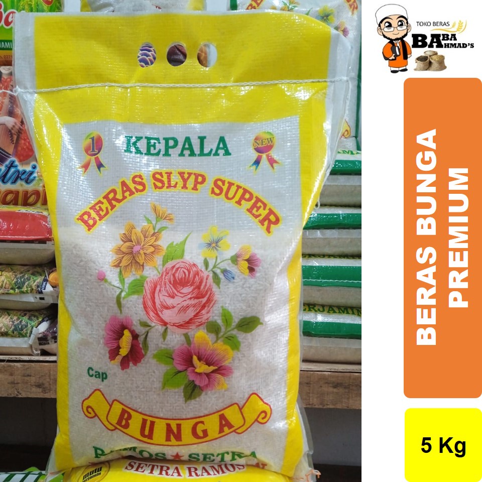 

Beras BUNGA Kepala Slyp SUPER PREMIUM - 5KG