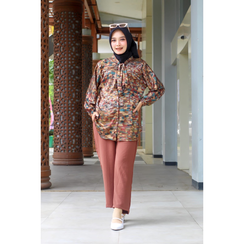 Setelan Celana || SILK ABSTRAK #2