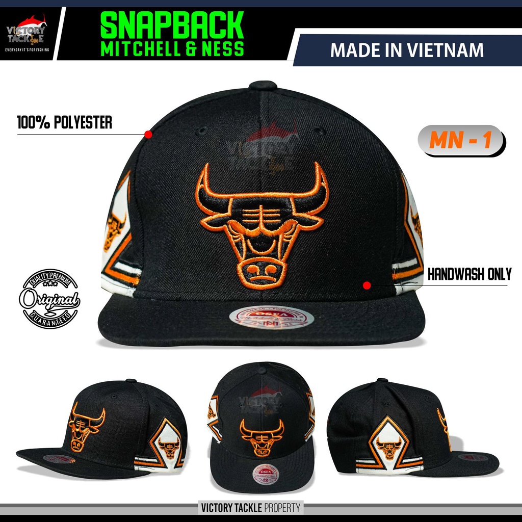 Topi Pancing MITCHELL &amp; NESS CHICAGO BULLS OSFA SNAPBACK CAPS