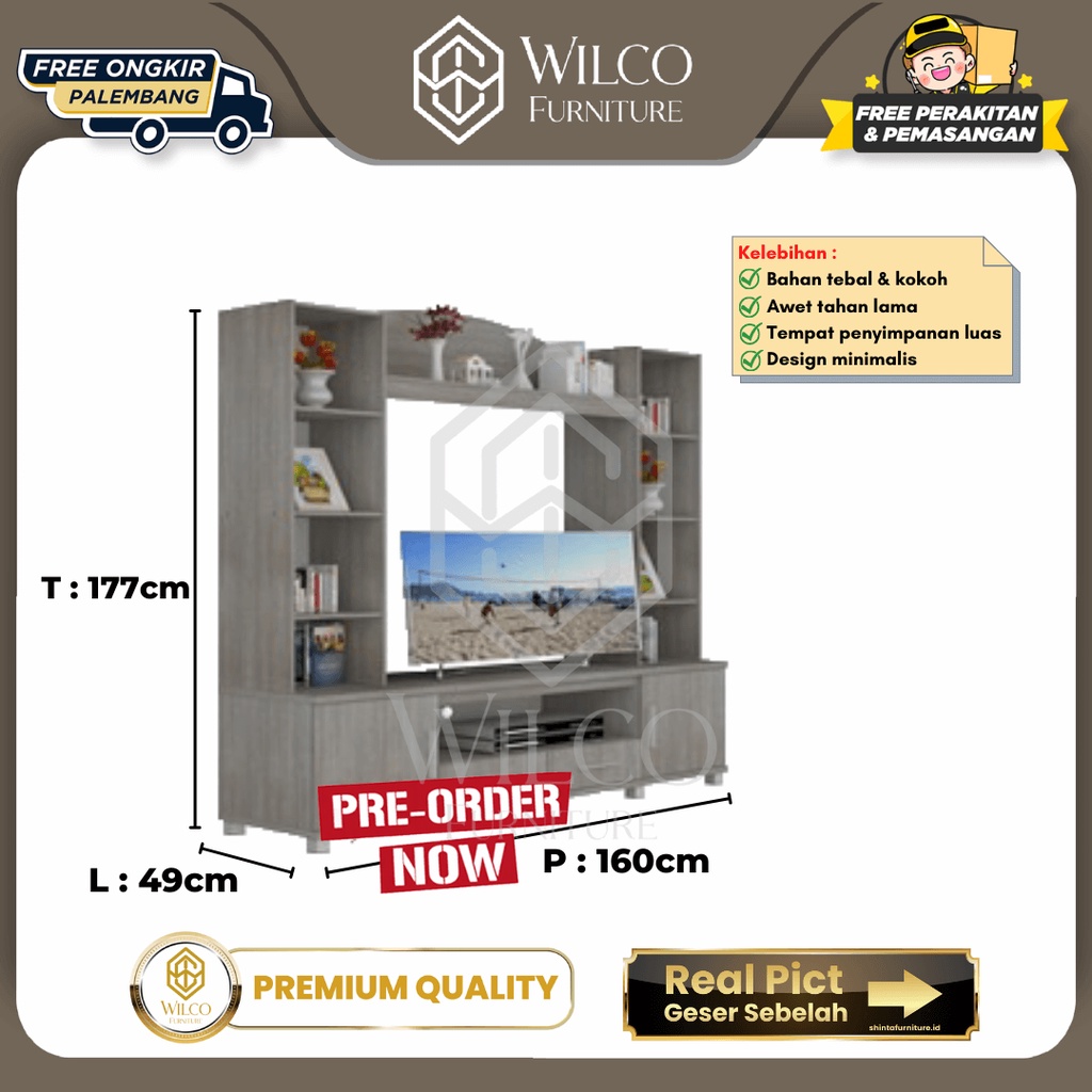 Meja Rak TV / Rak TV Minimalis / Lemari Rak TV / Rak Pajangan+Rak TV