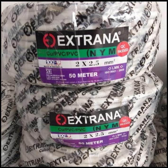 Promo Kabel Listrik 50 Meter Extrana Nym 2X2.5
