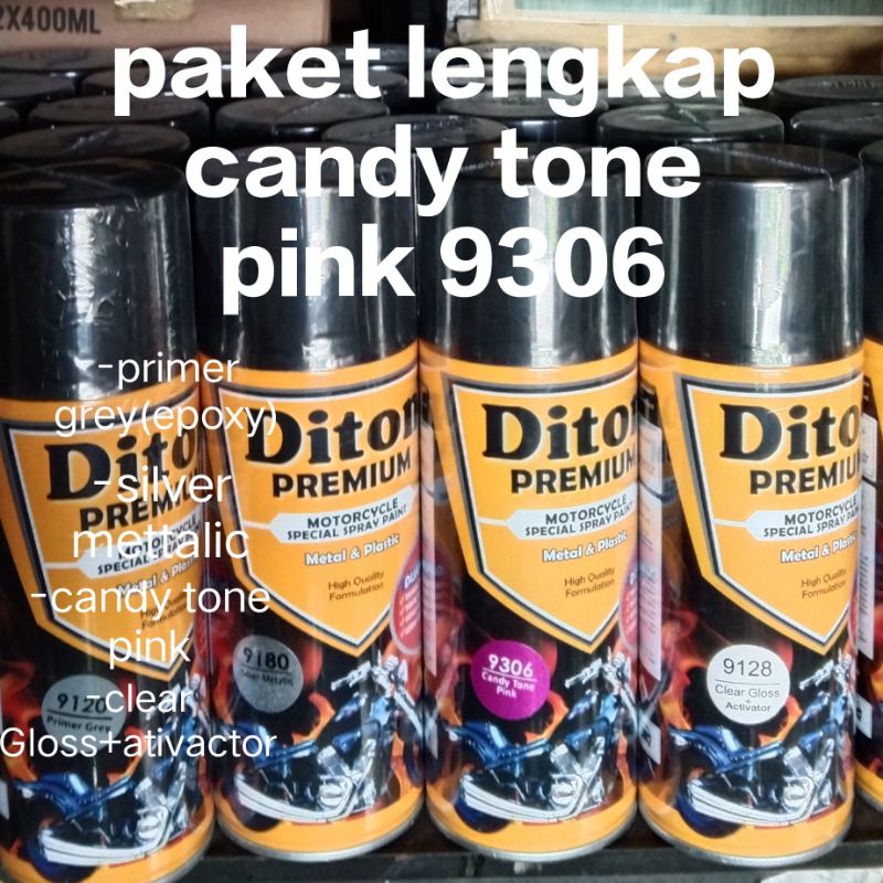 Jual Paket Lengkap Diton Premium Candy Tone Pink Cat Semprot Diton