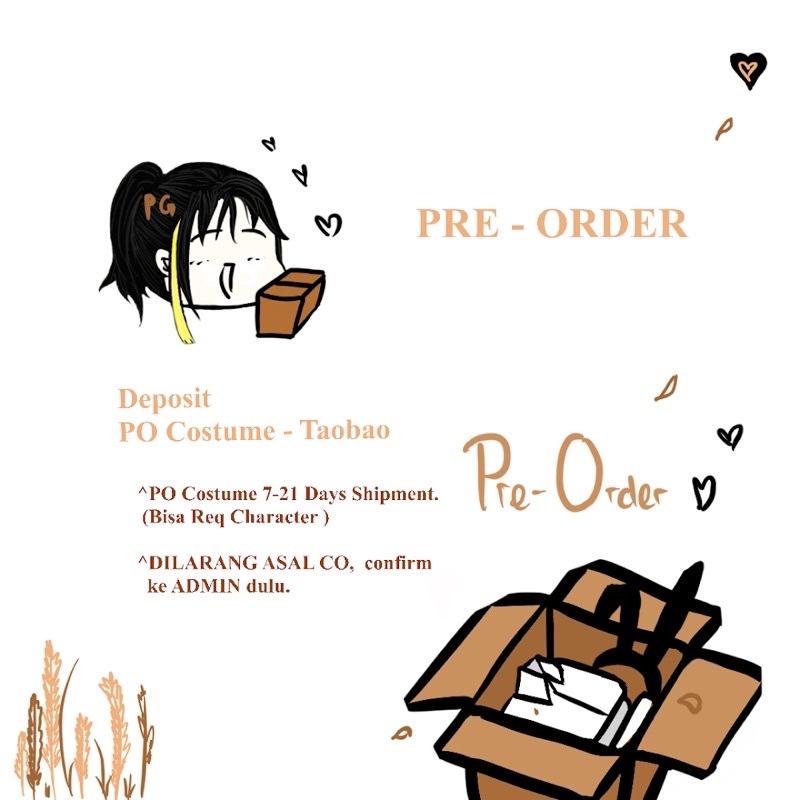 PO KOSTUM - TAOBAO