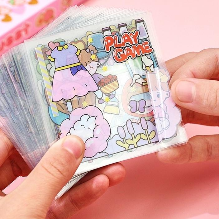 

Big Sale FS Stiker Motif Momo Kartun Korea Lucu Anti Air Dekorasi Handbook Scrapbook DIY ,.