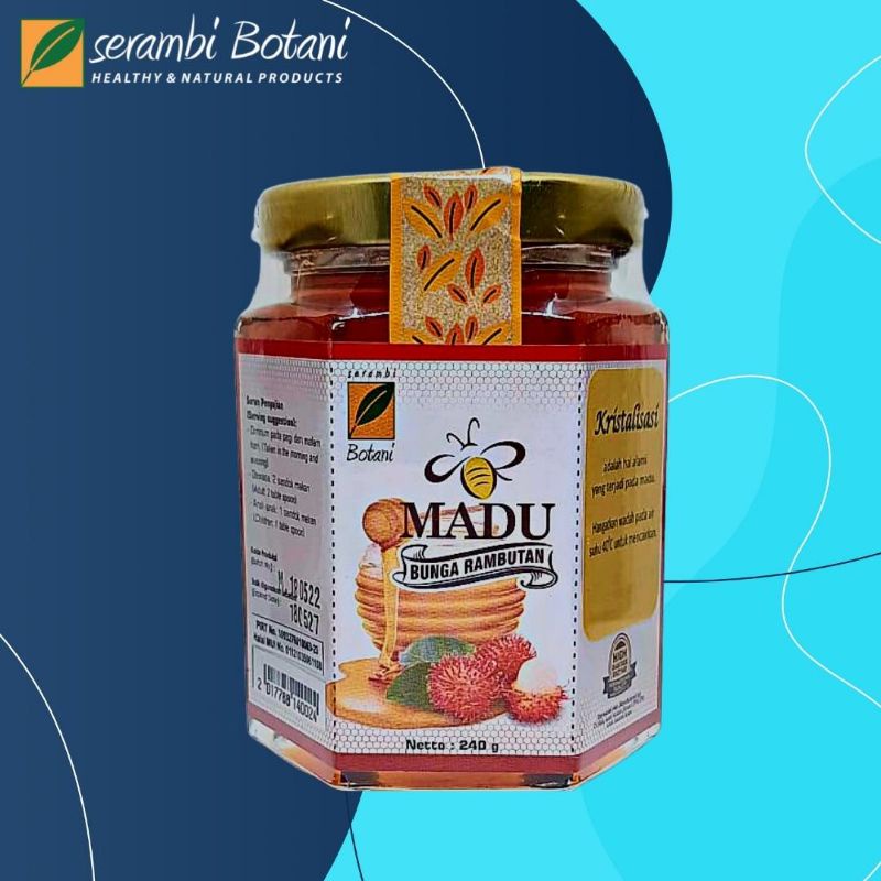 

Madu Asli Murni Rambutan Obat Batuk 240gr Standar Internasional Serambi Botani