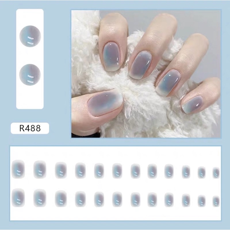 Kuku Palsu 【A60，lem cair】Nikah kuku Wedding False Nailart Pengantin Tangan