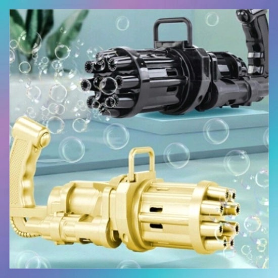 Gatling Gun Mainan Bubble Gun Toys Mainan Pistol Bubble Gun Water Bubble Machine Bubble Elektrik