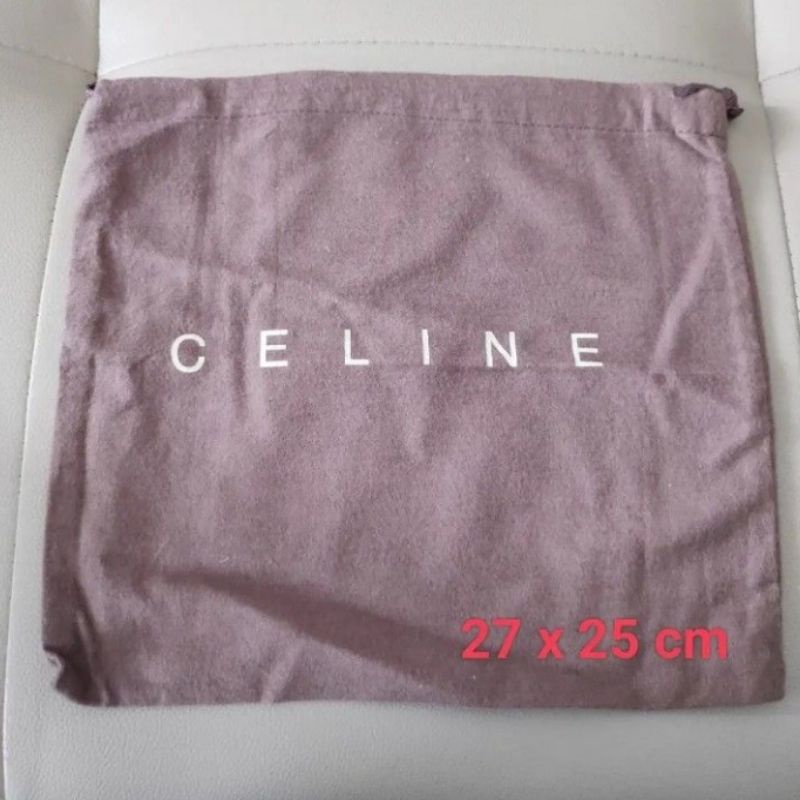 dustbag celine small original / dust bag celine asli
